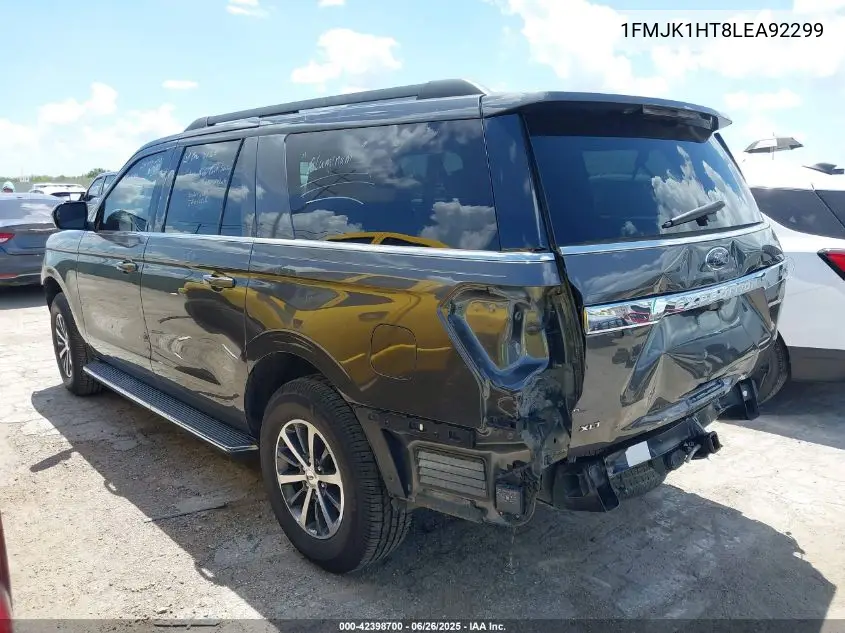 2020 Ford Expedition Xlt Max VIN: 1FMJK1HT8LEA92299 Lot: 42398700