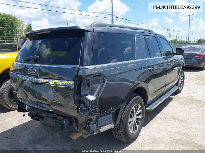 2020 Ford Expedition Xlt Max VIN: 1FMJK1HT8LEA92299 Lot: 42398700