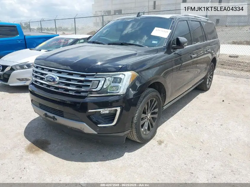 2020 Ford Expedition Limited Max VIN: 1FMJK1KT5LEA04334 Lot: 42572549