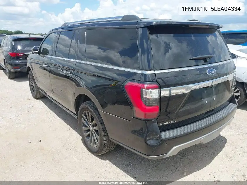 2020 Ford Expedition Limited Max VIN: 1FMJK1KT5LEA04334 Lot: 42572549