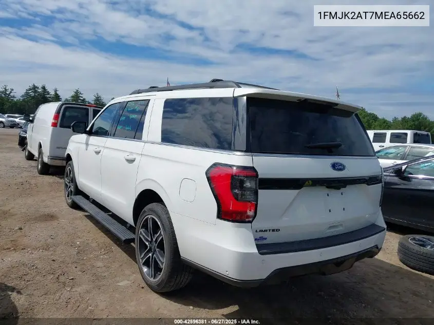 2021 Ford Expedition Limited Max VIN: 1FMJK2AT7MEA65662 Lot: 42596381