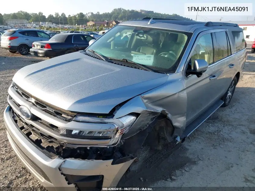 2022 Ford Expedition Xlt Max VIN: 1FMJK1JT6NEA45091 Lot: 42602415