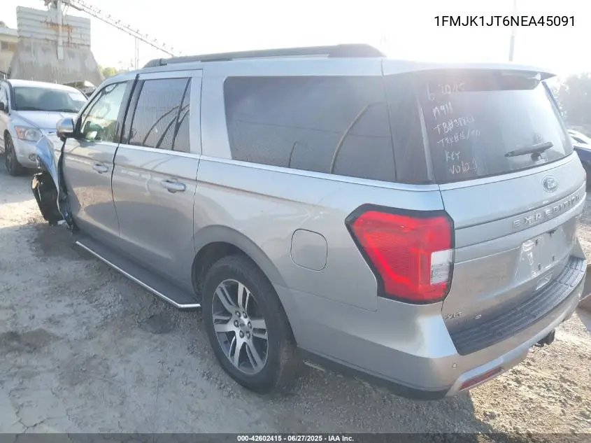 2022 Ford Expedition Xlt Max VIN: 1FMJK1JT6NEA45091 Lot: 42602415