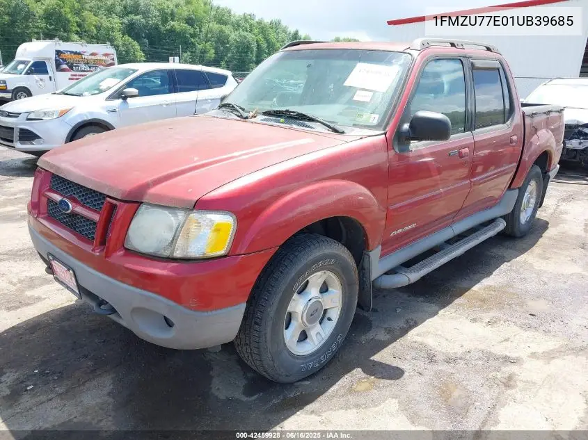 2001 Ford Explorer Sport Trac VIN: 1FMZU77E01UB39685 Lot: 42459928