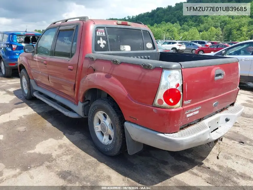2001 Ford Explorer Sport Trac VIN: 1FMZU77E01UB39685 Lot: 42459928