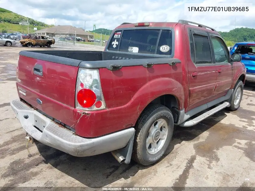 2001 Ford Explorer Sport Trac VIN: 1FMZU77E01UB39685 Lot: 42459928