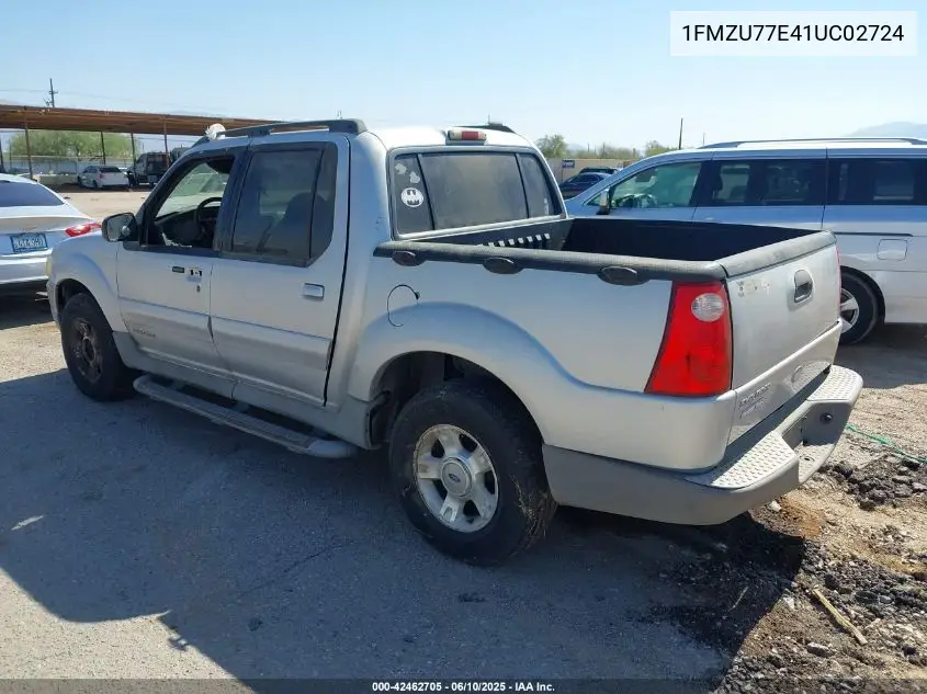 2001 Ford Explorer Sport Trac VIN: 1FMZU77E41UC02724 Lot: 42462705