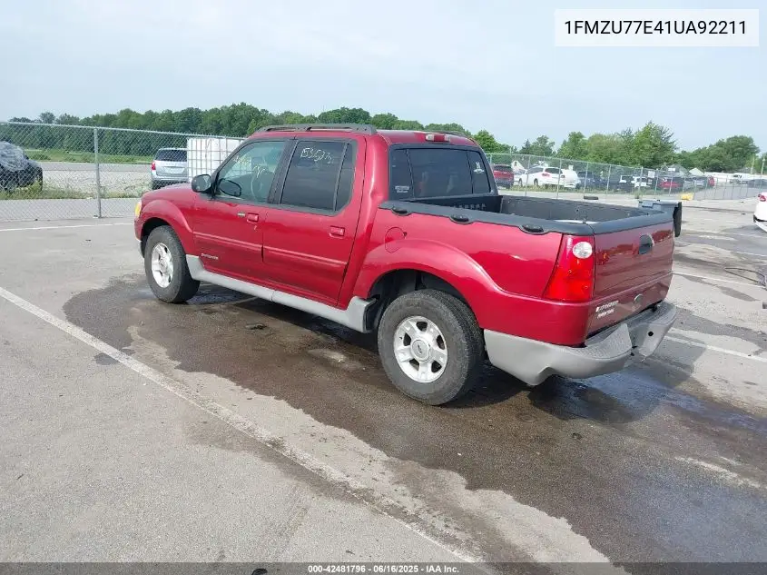 2001 Ford Explorer Sport Trac VIN: 1FMZU77E41UA92211 Lot: 42481796