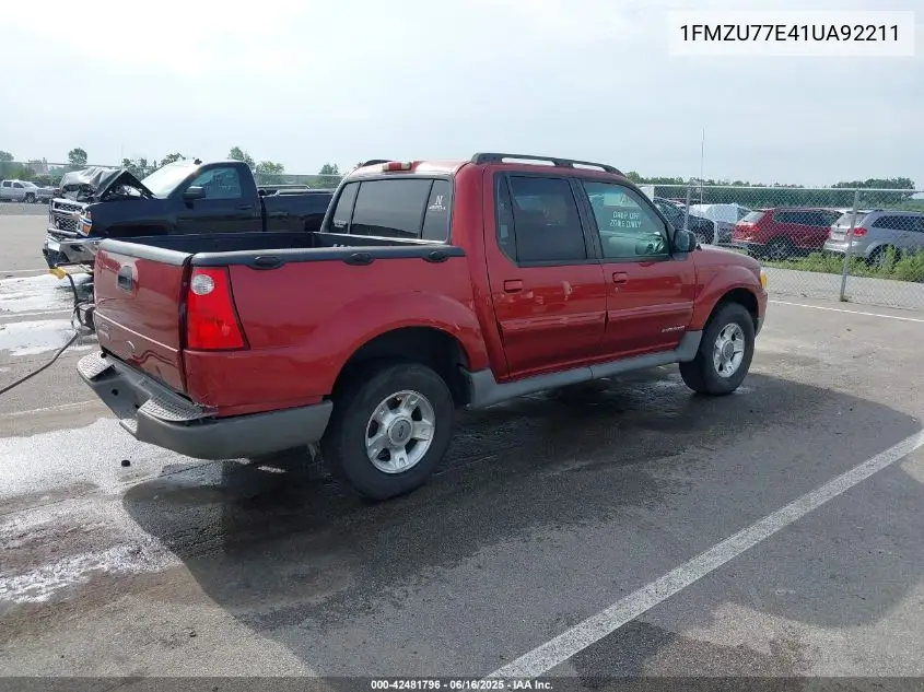 2001 Ford Explorer Sport Trac VIN: 1FMZU77E41UA92211 Lot: 42481796