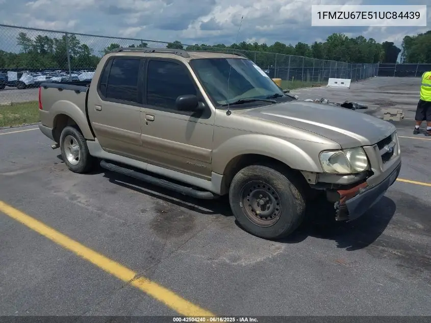 2001 Ford Explorer Sport Trac VIN: 1FMZU67E51UC84439 Lot: 42504240