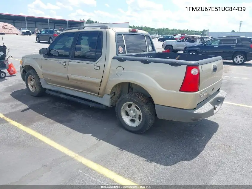 2001 Ford Explorer Sport Trac VIN: 1FMZU67E51UC84439 Lot: 42504240