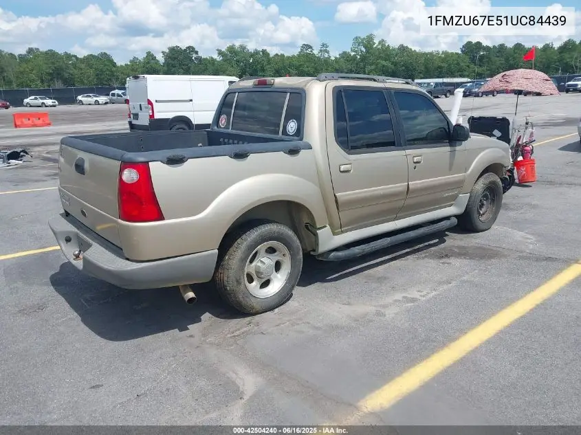 2001 Ford Explorer Sport Trac VIN: 1FMZU67E51UC84439 Lot: 42504240
