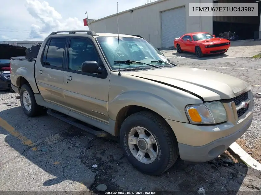 2001 Ford Explorer Sport Trac VIN: 1FMZU67E71UC43987 Lot: 42514087