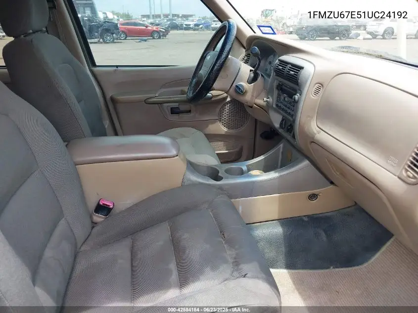 2001 Ford Explorer Sport Trac VIN: 1FMZU67E51UC24192 Lot: 42584184