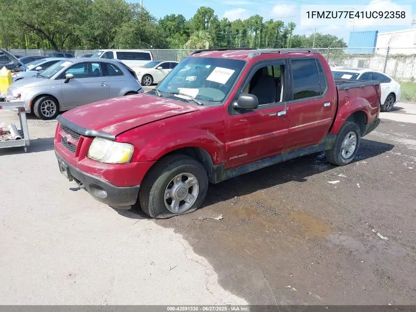2001 Ford Explorer Sport Trac VIN: 1FMZU77E41UC92358 Lot: 42591330