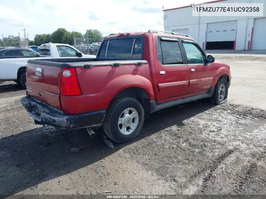 2001 Ford Explorer Sport Trac VIN: 1FMZU77E41UC92358 Lot: 42591330