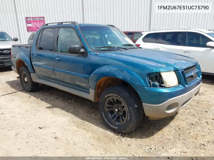 2001 Ford Explorer Sport Trac VIN: 1FMZU67E51UC75790 Lot: 42610302