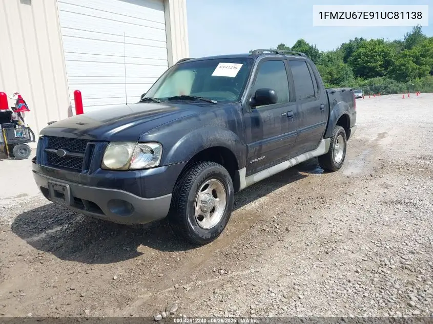2001 Ford Explorer Sport Trac VIN: 1FMZU67E91UC81138 Lot: 42612240