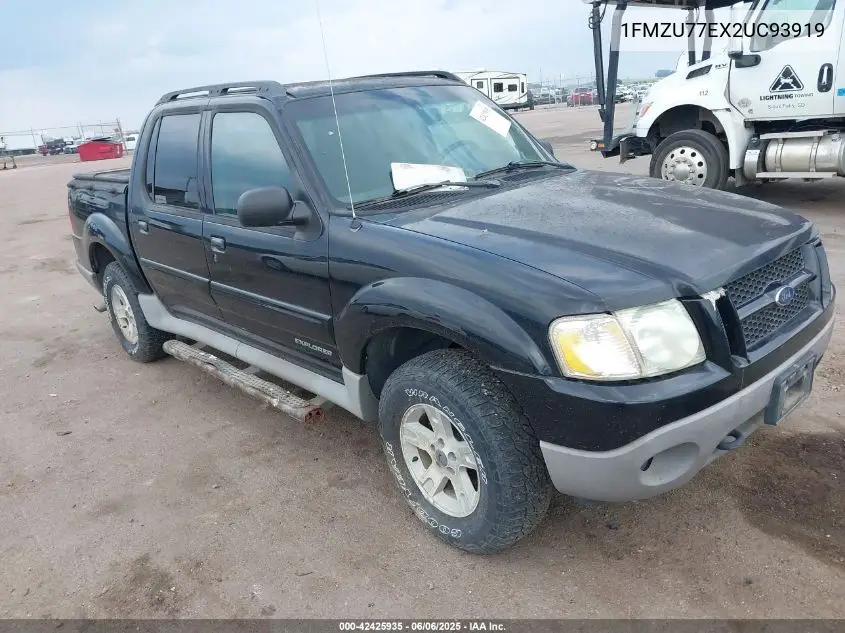 2002 Ford Explorer Sport Trac VIN: 1FMZU77EX2UC93919 Lot: 42425935