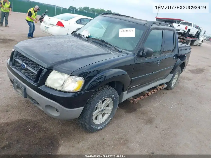2002 Ford Explorer Sport Trac VIN: 1FMZU77EX2UC93919 Lot: 42425935