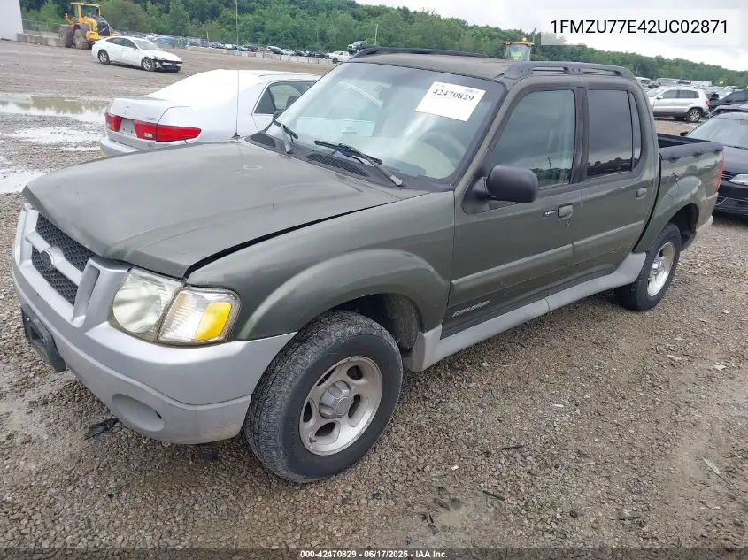 2002 Ford Explorer Sport Trac VIN: 1FMZU77E42UC02871 Lot: 42470829
