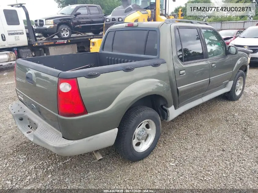 2002 Ford Explorer Sport Trac VIN: 1FMZU77E42UC02871 Lot: 42470829
