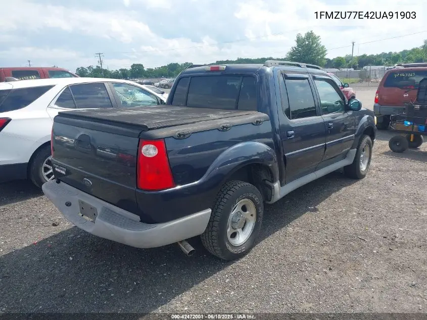 2002 Ford Explorer Sport Trac VIN: 1FMZU77E42UA91903 Lot: 42472001