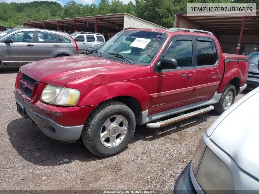 2002 Ford Explorer Sport Trac VIN: 1FMZU67E92UB76679 Lot: 42512512