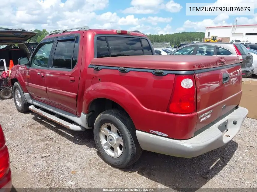 2002 Ford Explorer Sport Trac VIN: 1FMZU67E92UB76679 Lot: 42512512