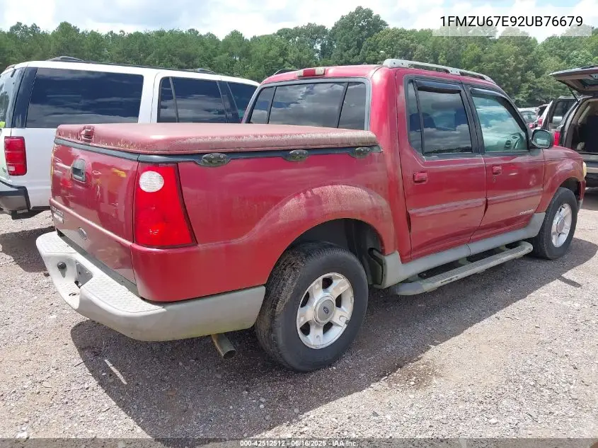 2002 Ford Explorer Sport Trac VIN: 1FMZU67E92UB76679 Lot: 42512512