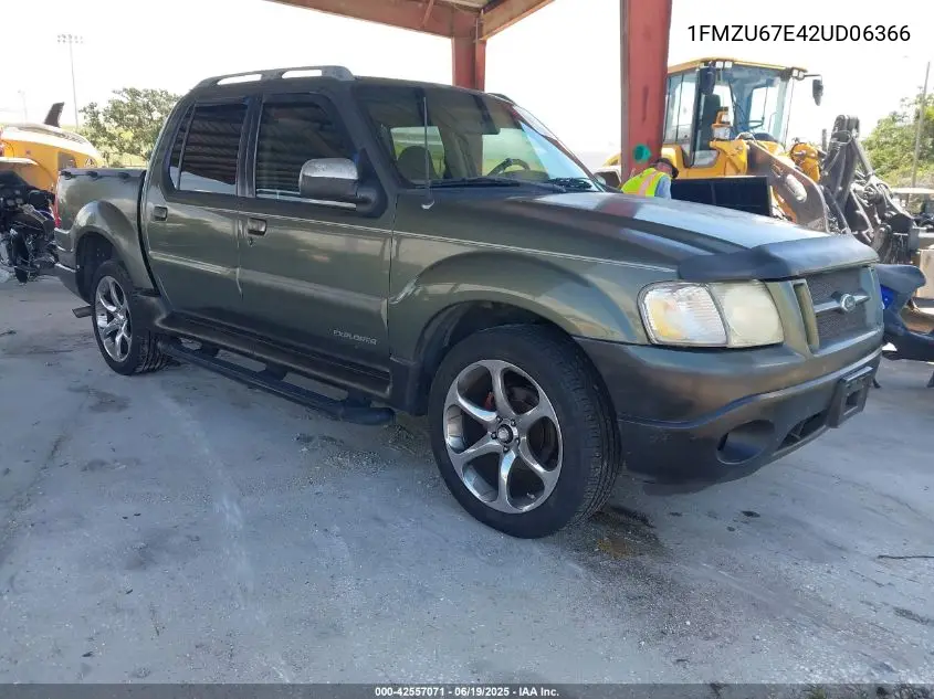 2002 Ford Explorer Sport Trac VIN: 1FMZU67E42UD06366 Lot: 42557071
