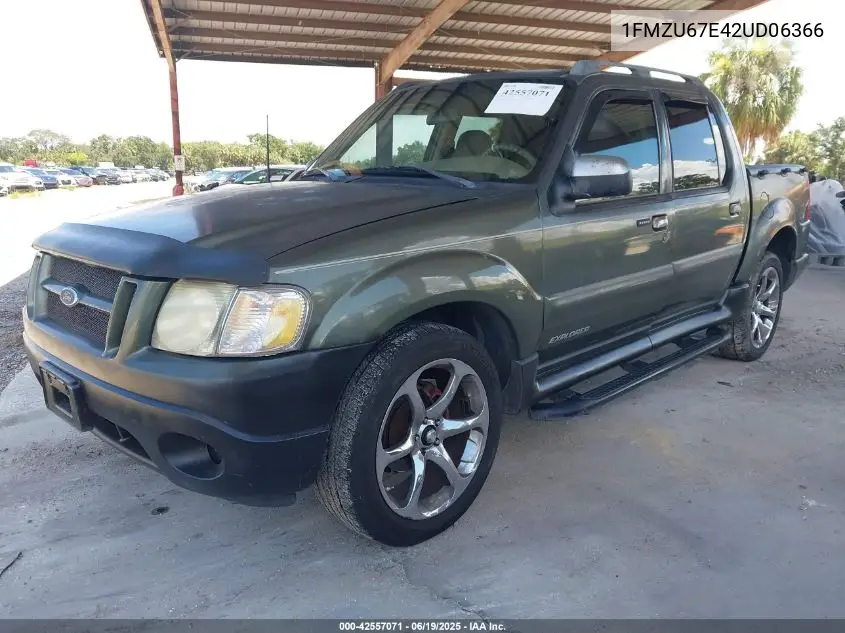 2002 Ford Explorer Sport Trac VIN: 1FMZU67E42UD06366 Lot: 42557071