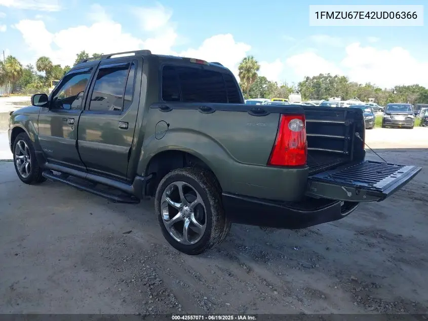 2002 Ford Explorer Sport Trac VIN: 1FMZU67E42UD06366 Lot: 42557071