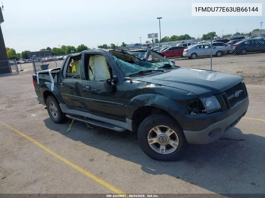 2003 Ford Explorer Sport Trac Xls/Xlt VIN: 1FMDU77E63UB66144 Lot: 42439007
