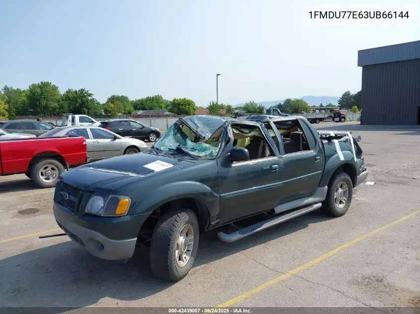 2003 Ford Explorer Sport Trac Xls/Xlt VIN: 1FMDU77E63UB66144 Lot: 42439007