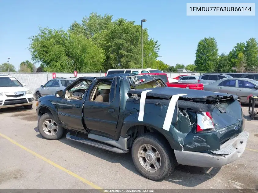 2003 Ford Explorer Sport Trac Xls/Xlt VIN: 1FMDU77E63UB66144 Lot: 42439007