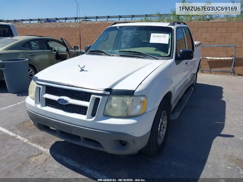 2003 Ford Explorer Sport Trac Xls/Xlt VIN: 1FMZU67E03UC69169 Lot: 42484743