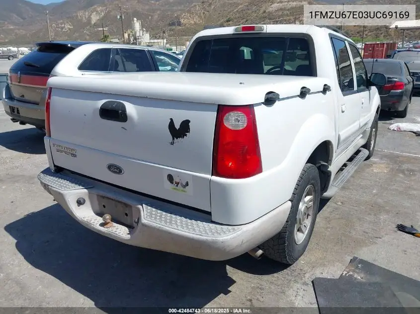 2003 Ford Explorer Sport Trac Xls/Xlt VIN: 1FMZU67E03UC69169 Lot: 42484743
