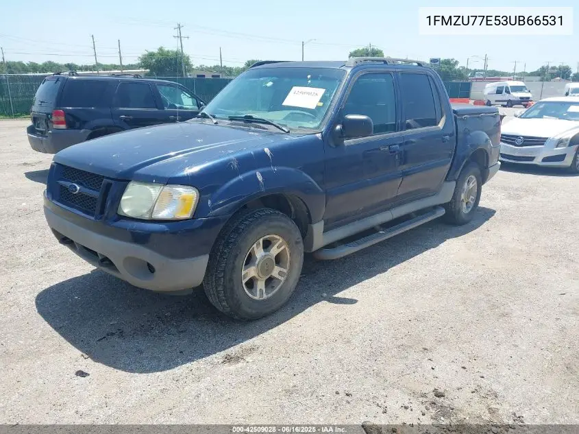 2003 Ford Explorer Sport Trac Xls/Xlt VIN: 1FMZU77E53UB66531 Lot: 42509028