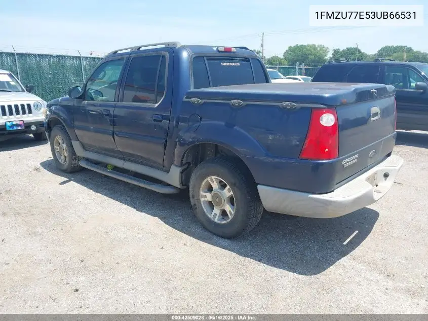 2003 Ford Explorer Sport Trac Xls/Xlt VIN: 1FMZU77E53UB66531 Lot: 42509028