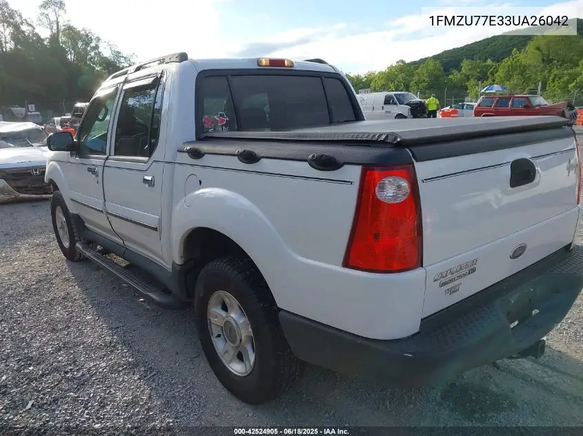 2003 Ford Explorer Sport Trac Xls/Xlt VIN: 1FMZU77E33UA26042 Lot: 42524905