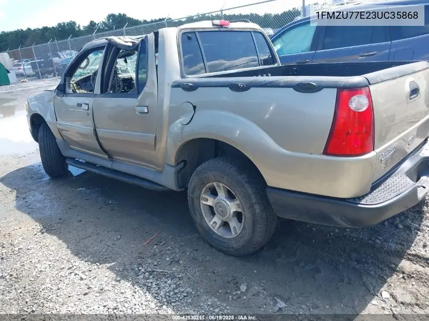 2003 Ford Explorer Sport Trac Xls/Xlt VIN: 1FMZU77E23UC35868 Lot: 42530211