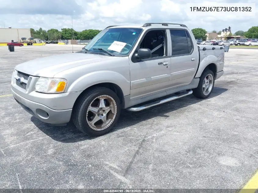 2003 Ford Explorer Sport Trac Xls/Xlt VIN: 1FMZU67E73UC81352 Lot: 42540769