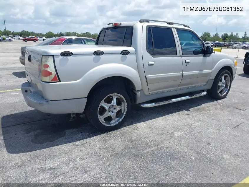 2003 Ford Explorer Sport Trac Xls/Xlt VIN: 1FMZU67E73UC81352 Lot: 42540769