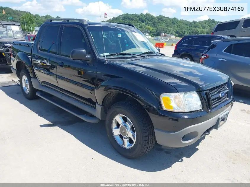 2003 Ford Explorer Sport Trac Xls/Xlt VIN: 1FMZU77EX3UB74169 Lot: 42549709