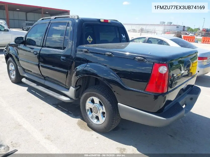 2003 Ford Explorer Sport Trac Xls/Xlt VIN: 1FMZU77EX3UB74169 Lot: 42549709