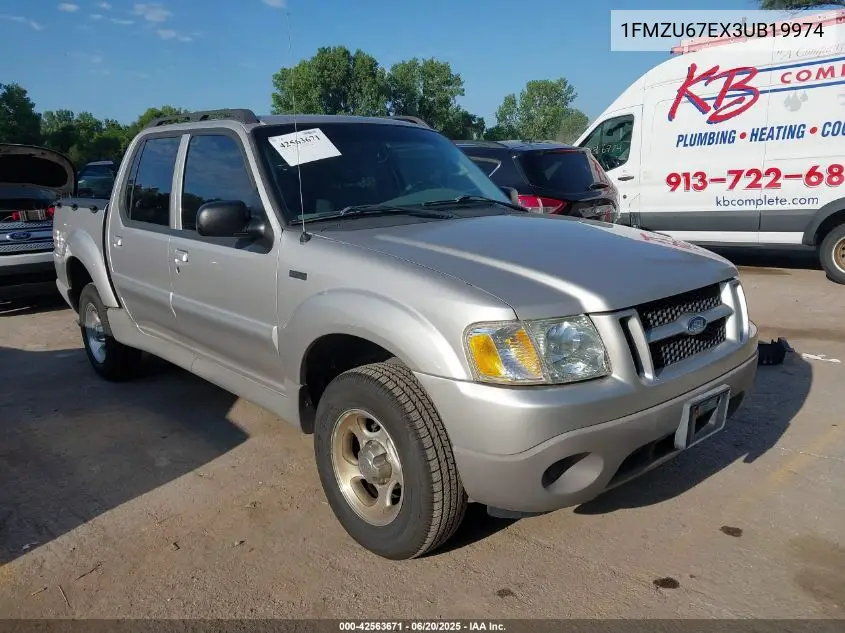 2003 Ford Explorer Sport Trac Xls/Xlt VIN: 1FMZU67EX3UB19974 Lot: 42563671