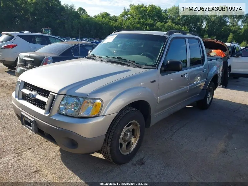 2003 Ford Explorer Sport Trac Xls/Xlt VIN: 1FMZU67EX3UB19974 Lot: 42563671