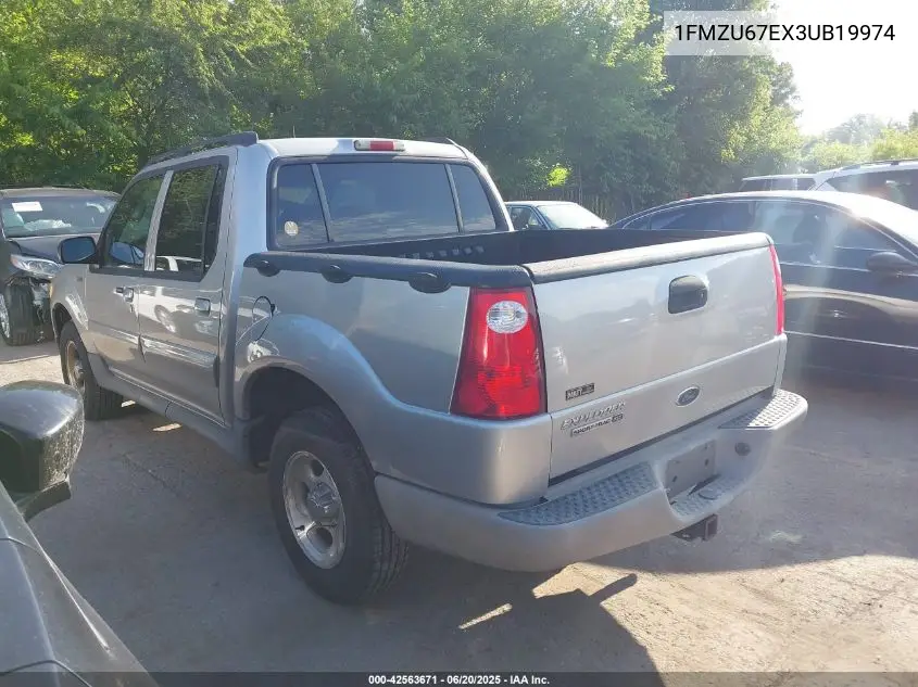 2003 Ford Explorer Sport Trac Xls/Xlt VIN: 1FMZU67EX3UB19974 Lot: 42563671