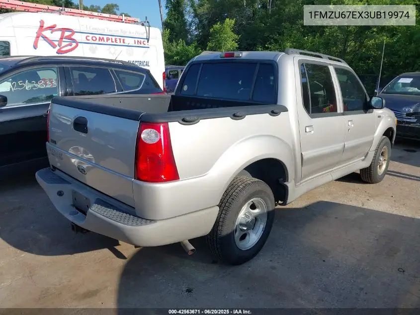 2003 Ford Explorer Sport Trac Xls/Xlt VIN: 1FMZU67EX3UB19974 Lot: 42563671